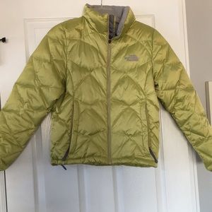 Worn once, green north face